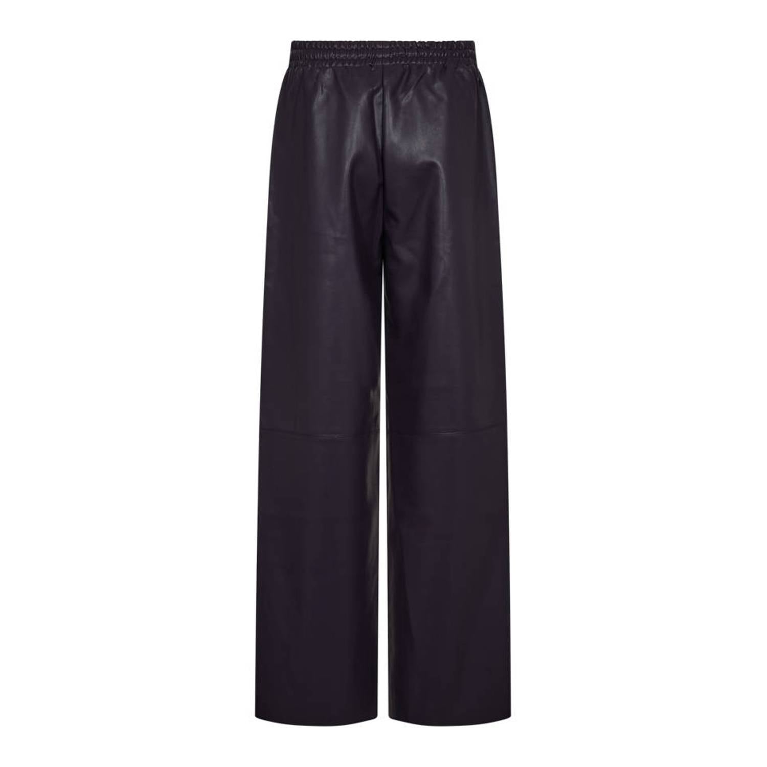 FREEQUENT straight leg broek donkerpaars