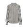 FREEQUENT gestreepte blouse - bruin/ecru