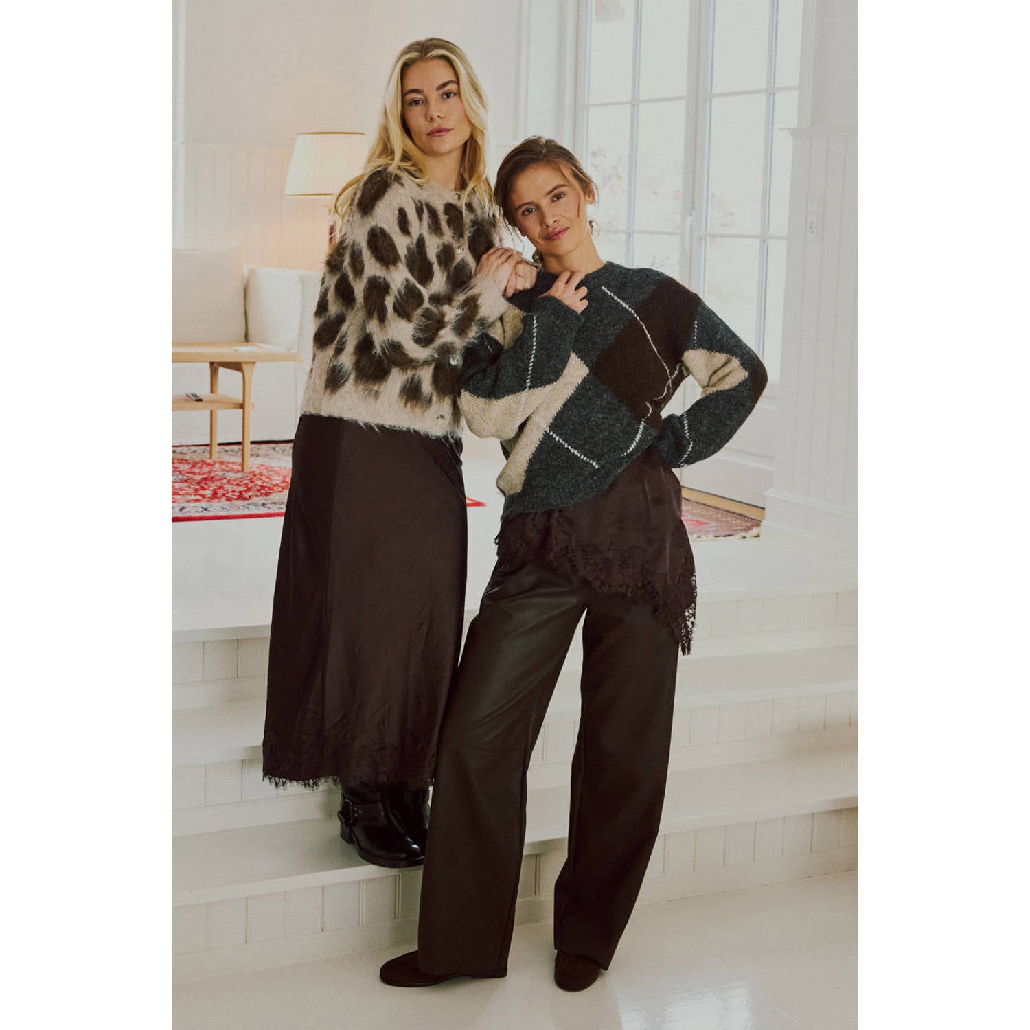 FREEQUENT maxi rok bruin