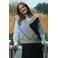 FREEQUENT geruit gilet - beige/multi