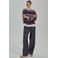 FREEQUENT gestreepte pullover - paars