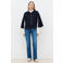 Caroll jas met wol - marineblauw