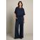 LOLALIZA wide leg broek - donkerblauw