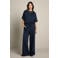 LOLALIZA wide leg broek - donkerblauw