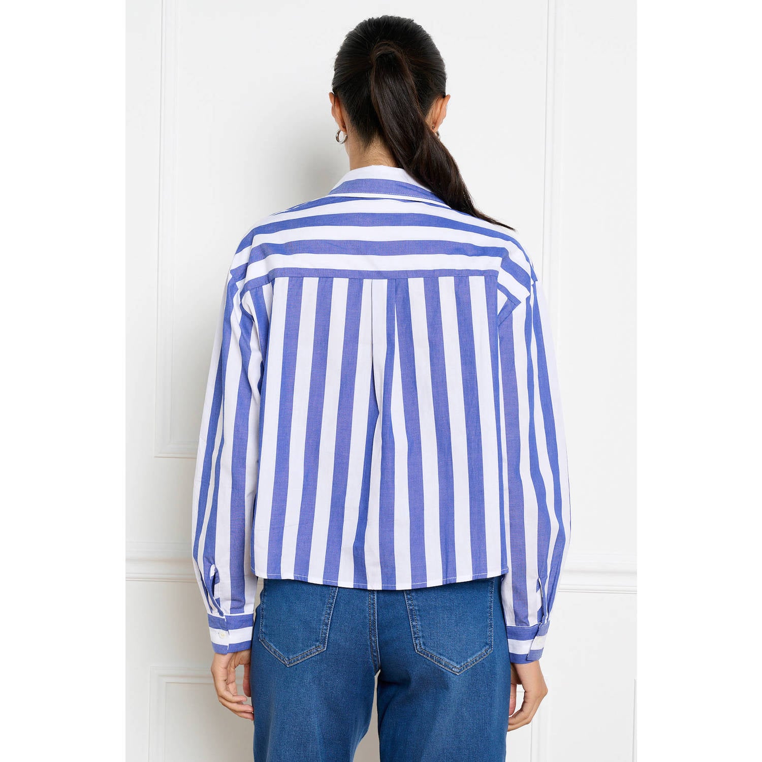 LOLALIZA gestreepte blouse blauw