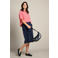 LOLALIZA denim wide leg jort - donkerblauw