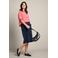 LOLALIZA denim wide leg jort - donkerblauw