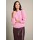 LOLALIZA gebreid vest met wol - roze