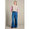 LOLALIZA wide leg jeans - medium blauw denim