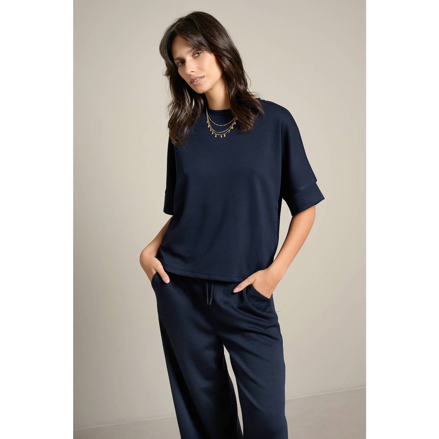 LOLALIZA T-shirt blauw