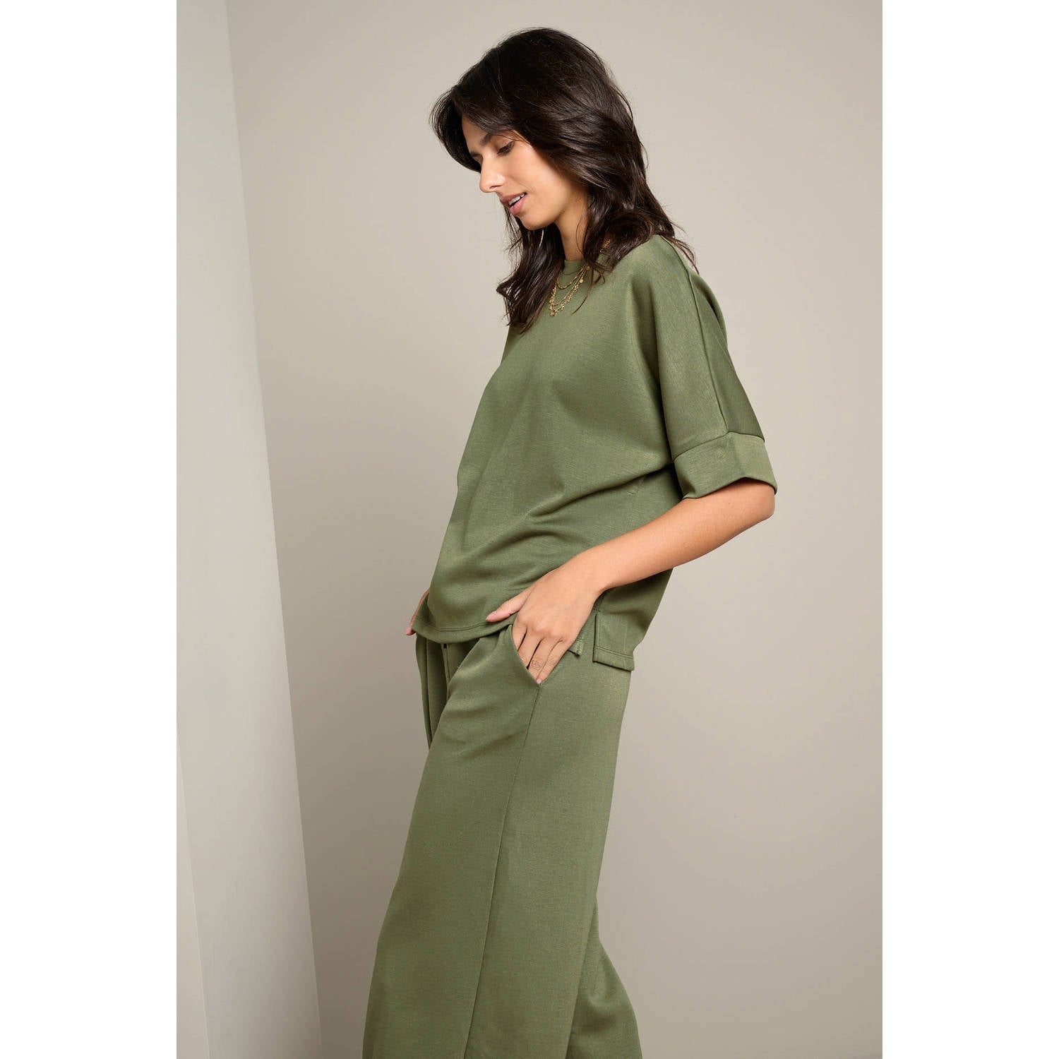LOLALIZA T-shirt groen