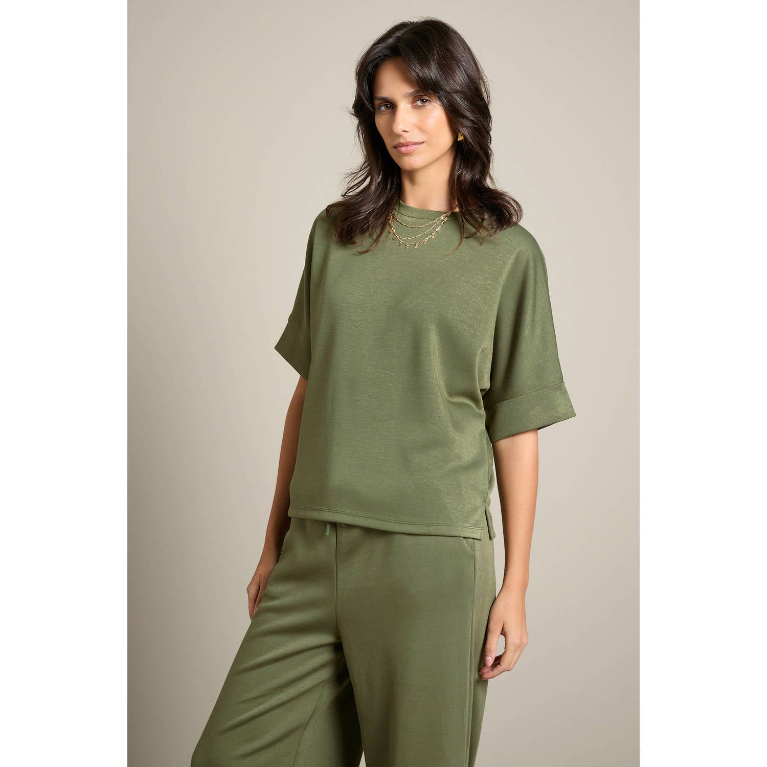 LOLALIZA T-shirt groen
