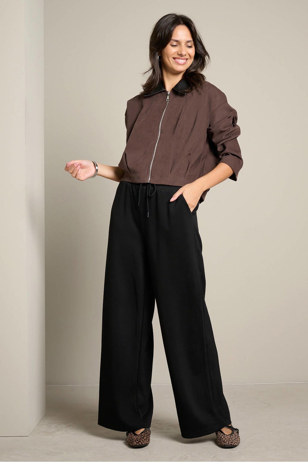LOLALIZA wide leg broek
