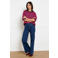 LOLALIZA flared jeans - donkerblauw