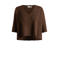 Yest Curve gebreide trui Plus Size met wol - bruin