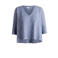 Yest Curve gebreide trui Plus Size met wol - lichtblauw