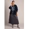 Yest Curve Plus Size gebreid vest - blauw