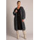 Yest Curve Plus Size lang gebreid vest met wol - grijs