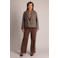 Yest Curve Plus Size geruite regular blazer - bruin