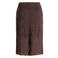 Yest Curve Plus Size kanten midi kokerrok met split - bruin