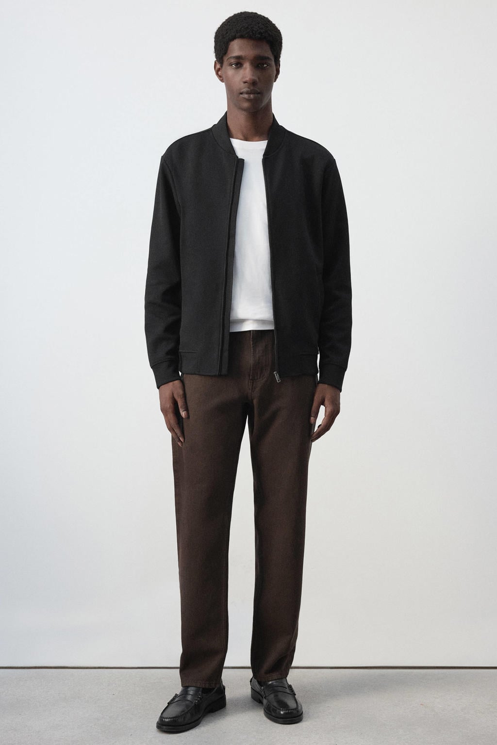 Mango Man gebreid vest - zwart