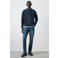 Mango Man regular fit sweater - donkerblauw