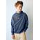 Mango Kids rechtvallende hoodie met backprint - middenblauw