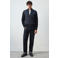 Mango Man gebreid vest - donkerblauw