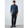 Mango Man wollen trui - donkerblauw