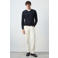 Mango Man wollen regular fit trui - marine