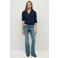 MANGO TEEN gebreide trui met kabels en wol - donkerblauw