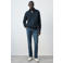 Mango Man regular fit sweater - donkerblauw