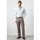 Mango Man slim fit overhemd met krijtstreep - wit