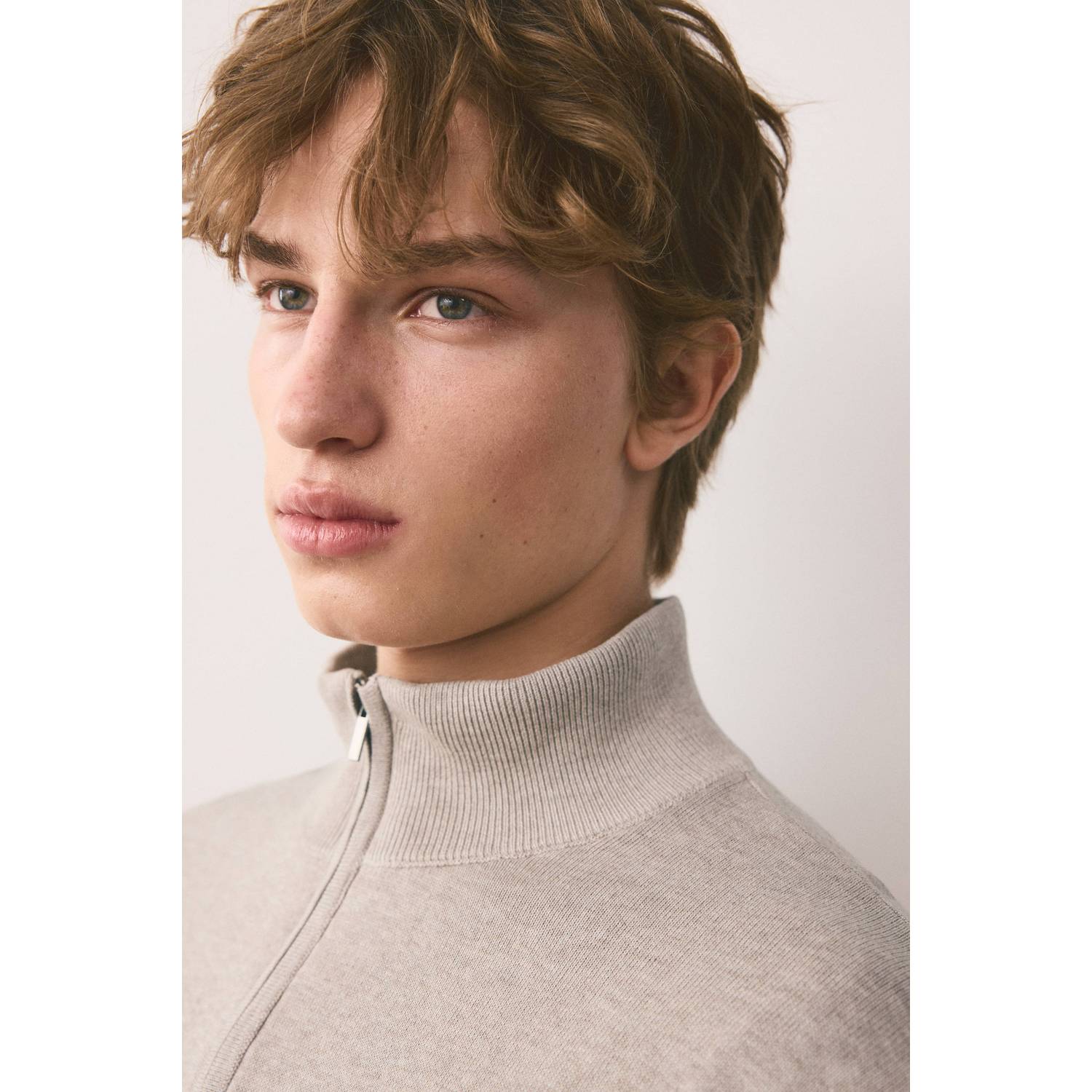 MANGO TEEN junior gebreide trui lichtbruin