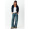 MANGO TEEN gebreid vest met wol - marineblauw