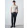 Mango Man relaxed fit gebreide trui met kabels - pastelgrijs