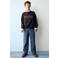 Mango Kids straight leg cargobroek - blauw
