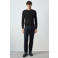 Mango Man wollen relaxed fit gebreide trui - zwart