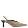 Sacha lakleren slingback pumps met hak - kaki