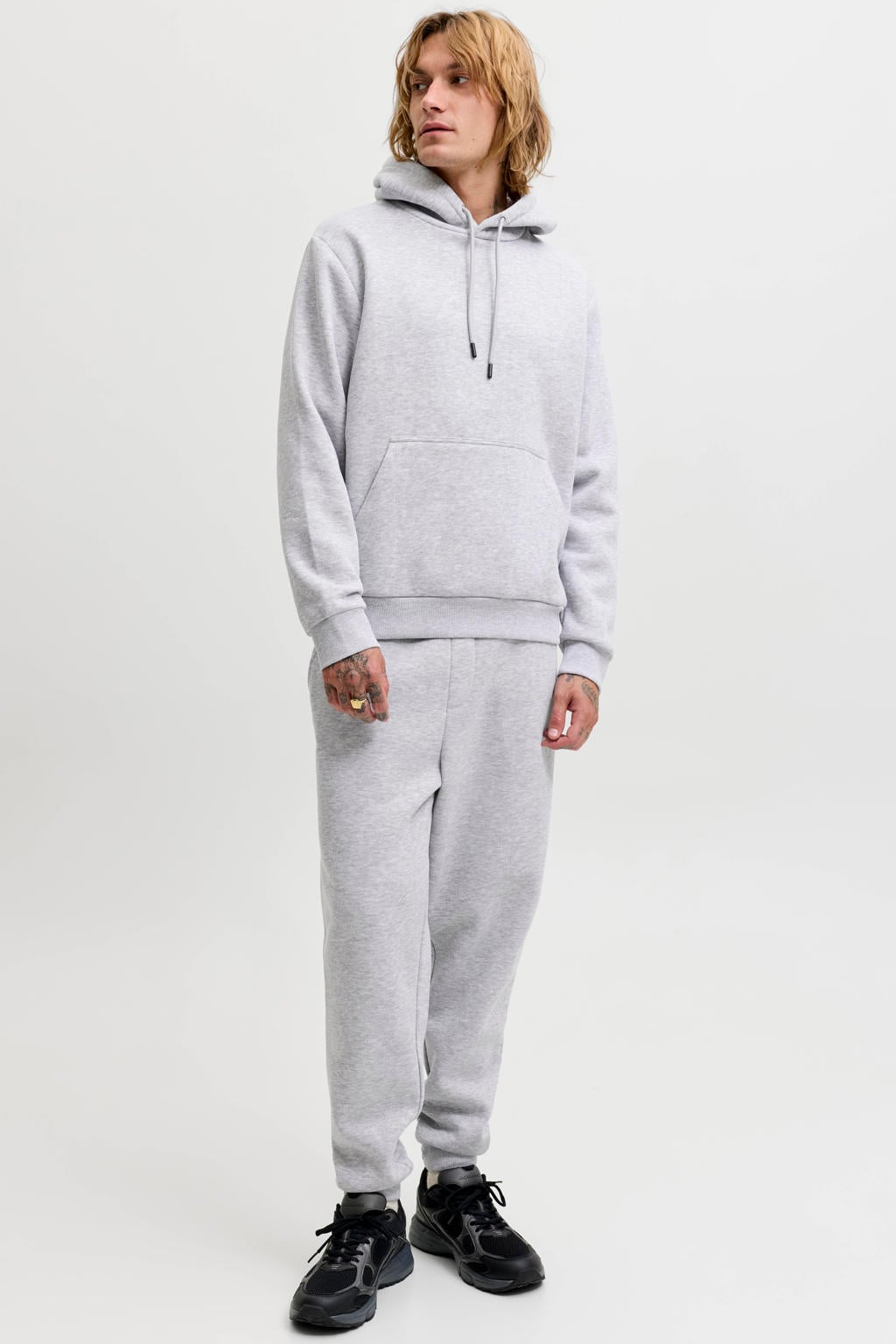 JACK & JONES ESSENTIALS joggingpak - lichtgrijs