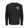 JJ REBEL regular fit longsleeve met logo - zwart