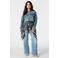 MS Mode Plus Size denim blouse - mediumblauw