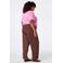 MS Mode high waist barrel jeans - bruin