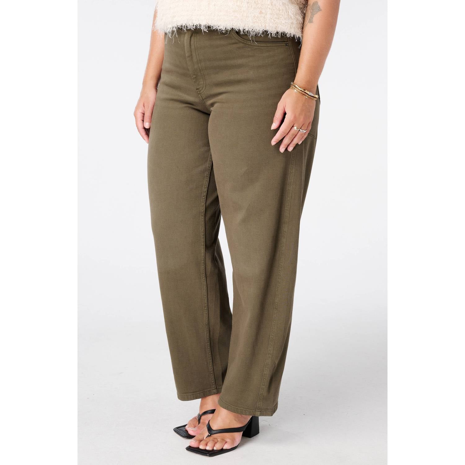 MS Mode barrel jeans kaki
