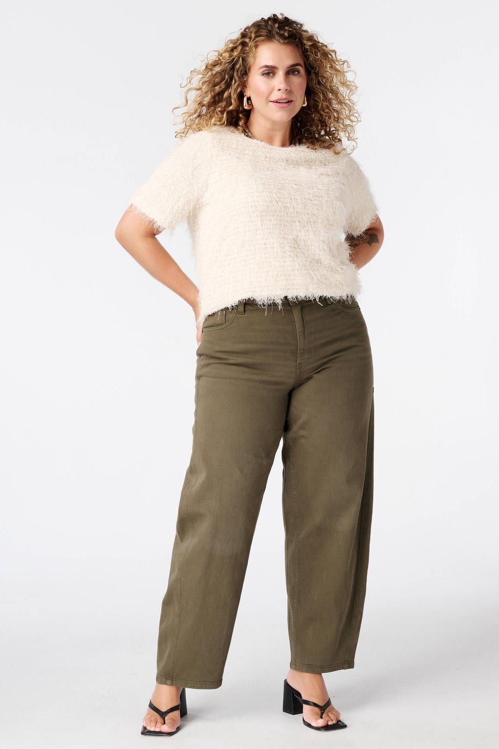 MS Mode barrel jeans - kaki