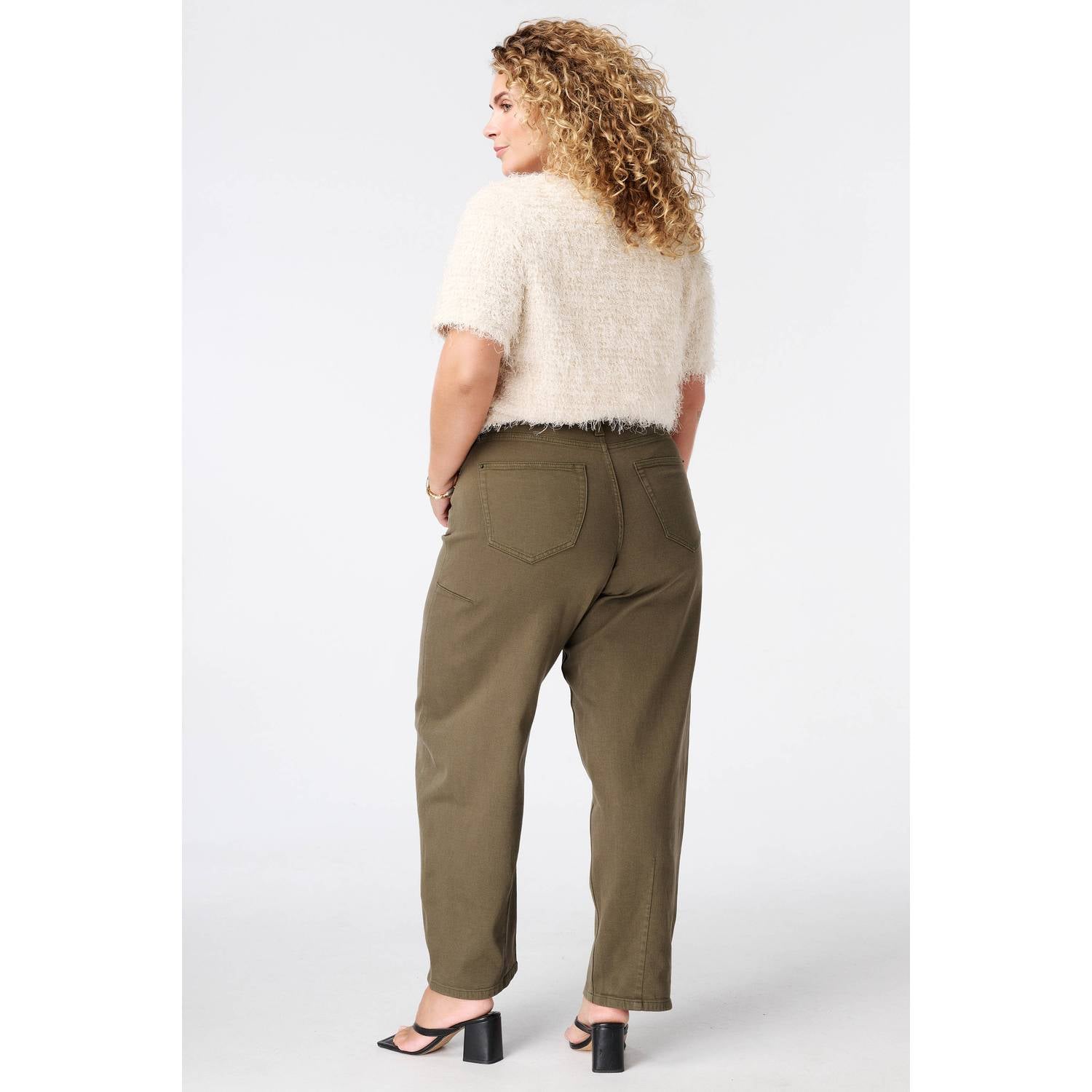 MS Mode barrel jeans kaki