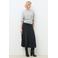 Caroll wollen midi plissé rok met plooien - granite gray
