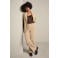 LOLALIZA wide leg corduroy broek - beige