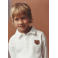 Mango Kids sweater met backprint - wit
