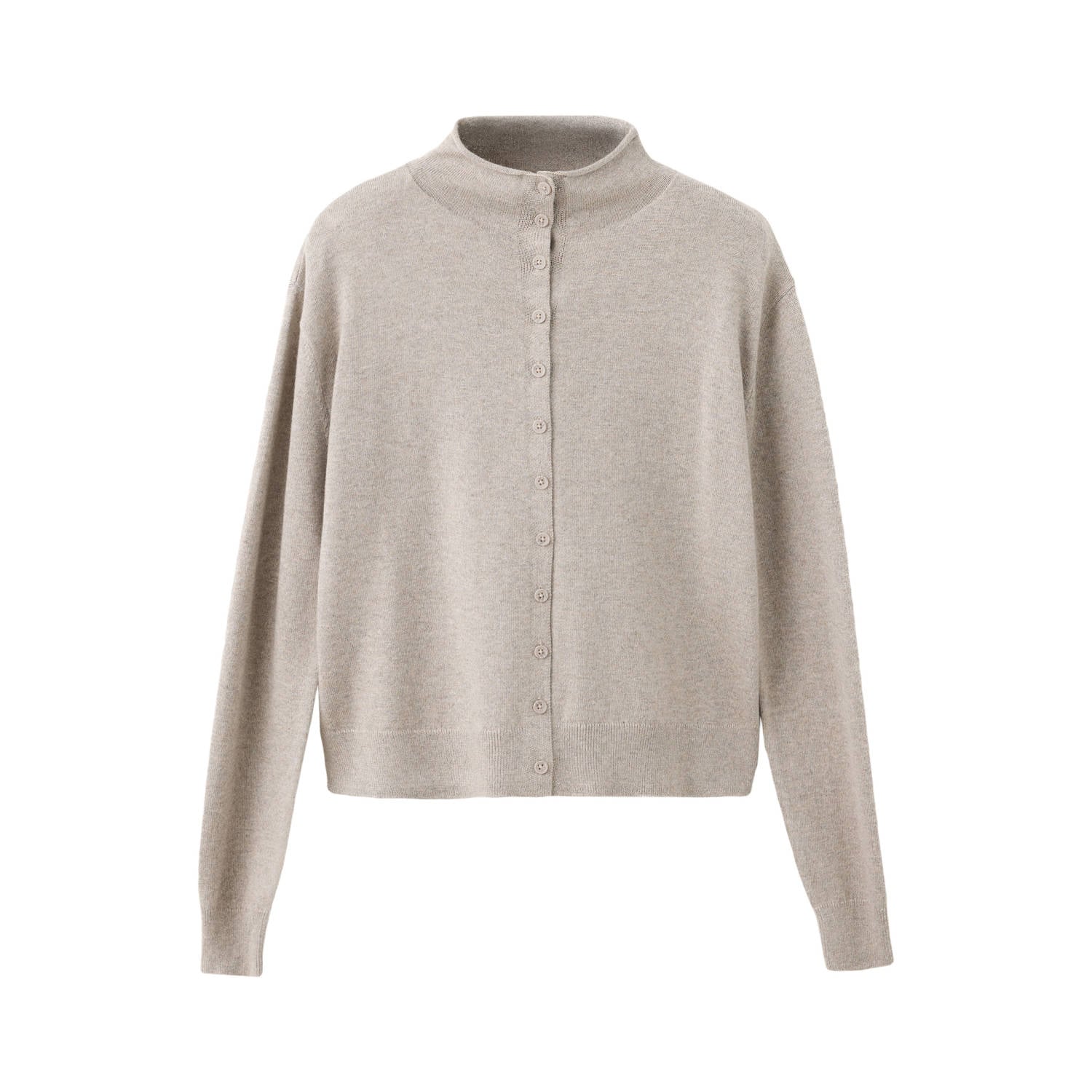 MANGO TEEN gebreid vest beige